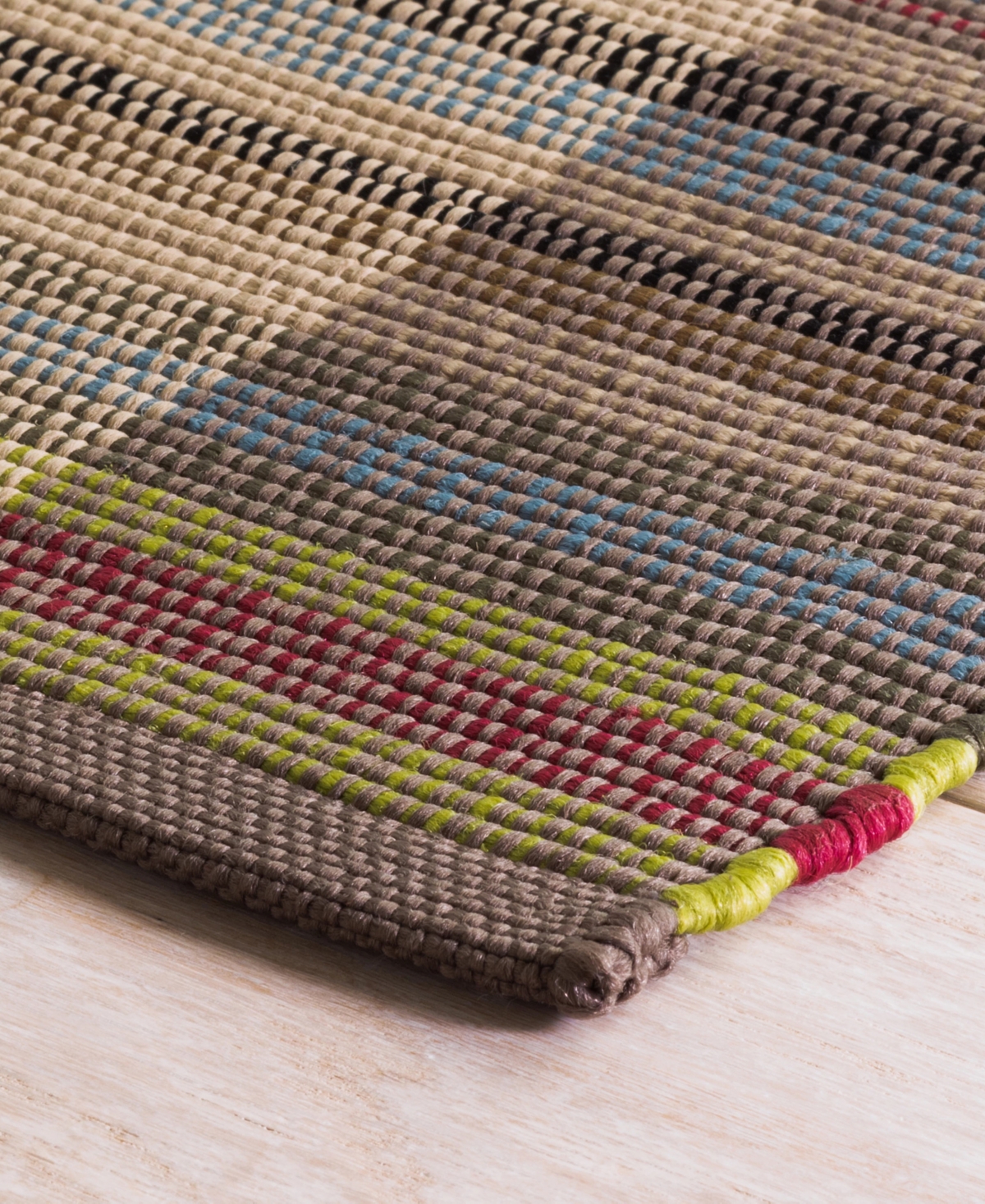 Dash And Albert Rugs By Annie Selke Swedish Rag Indoor/outdoor Rdb223 2'x3' Area Rug In Blue