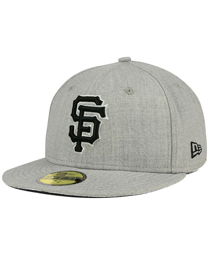 New Era San Francisco Giants Heather Black White 59FIFTY Fitted