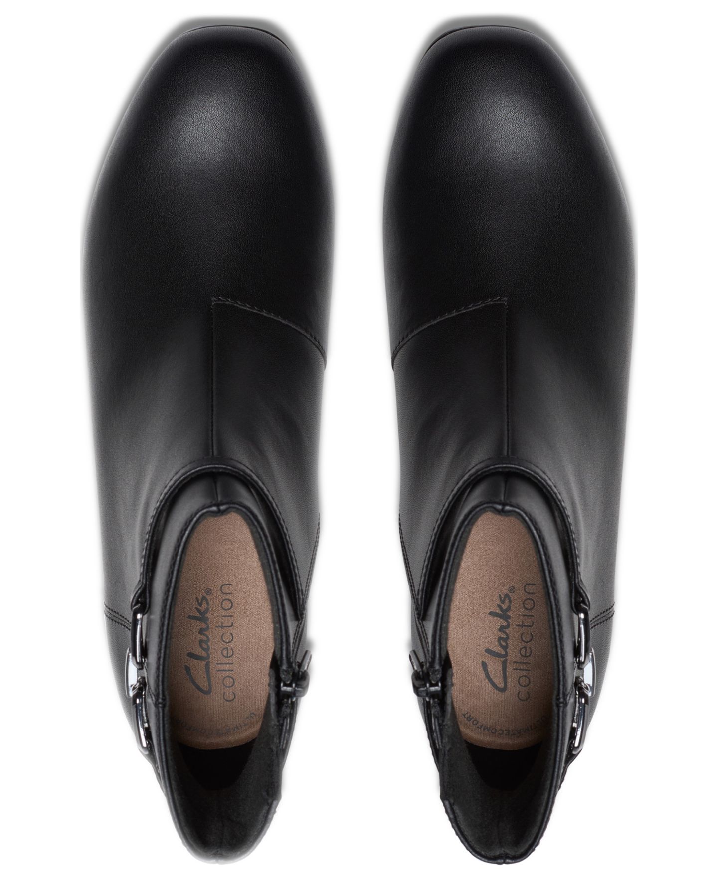 Женские ботинки Clarks Iridessa Air Booties, цвет: Чёрный кожаный — фото 6