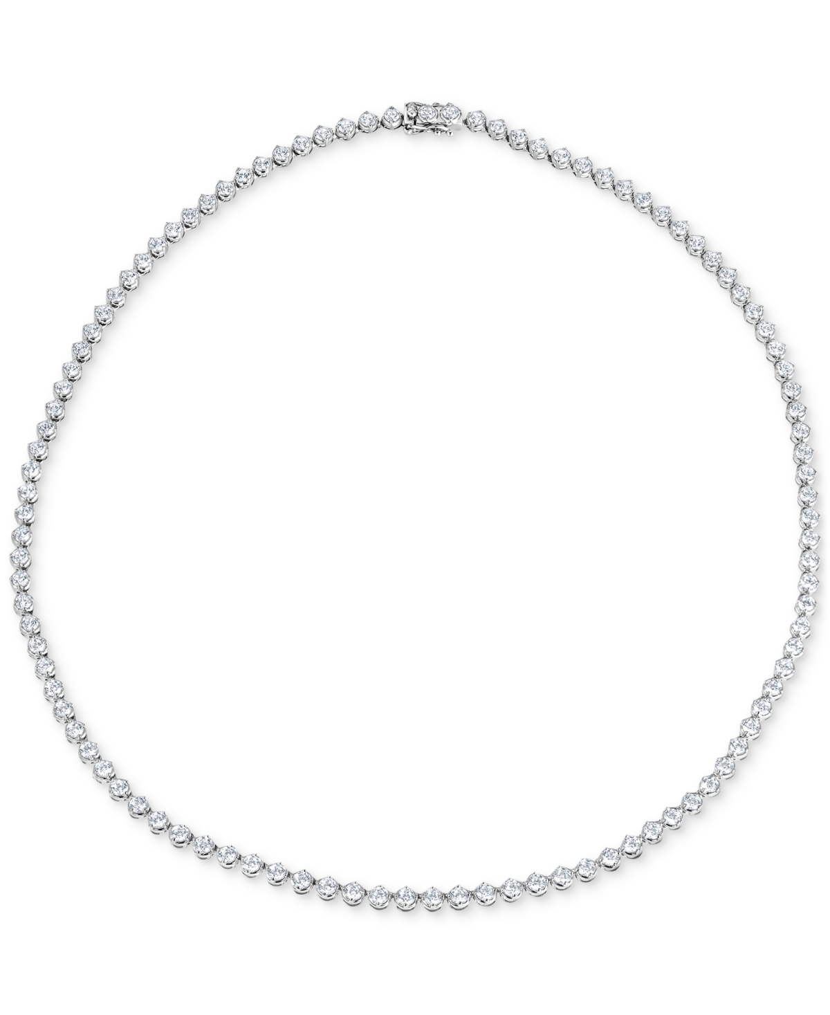Badgley Mischka Lab Grown Diamond 16" Tennis Necklace (7 Ct. T.w.) In 14k White Gold In Gold