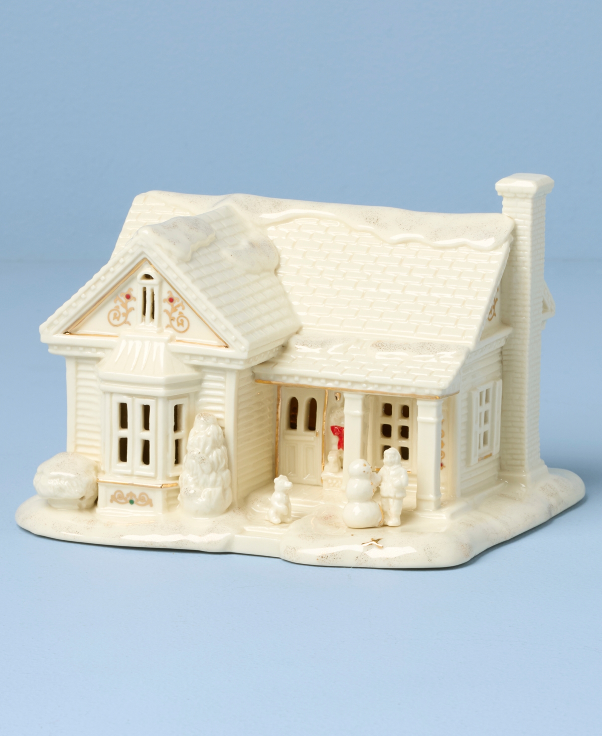 Lenox New For 2025!  Mistletoe Park Lit House & Mini Figurines In Multi