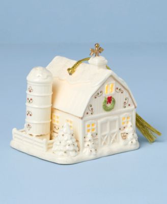 NEW FOR 2025! Mistletoe Park Barn Lit Ornament, Exclusively at Macy's