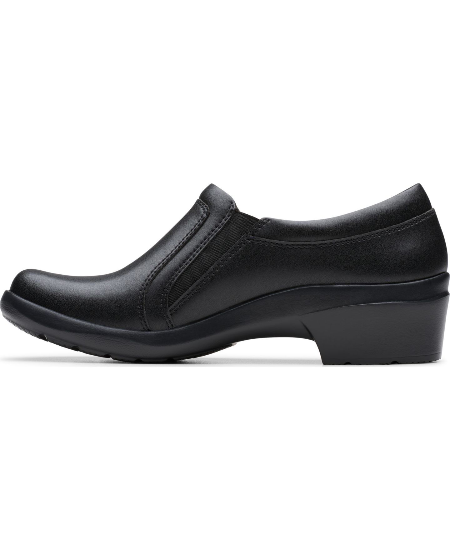 Женские туфли Clarks Collection Angie Holly Slip On, цвет: Чёрный кожаный — фото 6