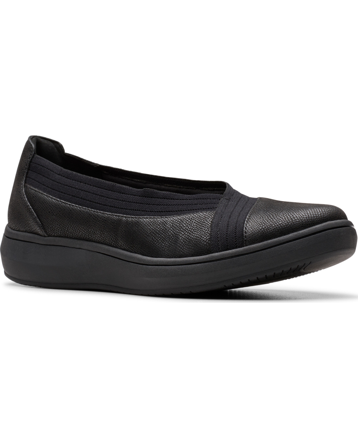 Women's Cloudsteppers Breeze Sky Air Slip On Shoes - Navy Textile
