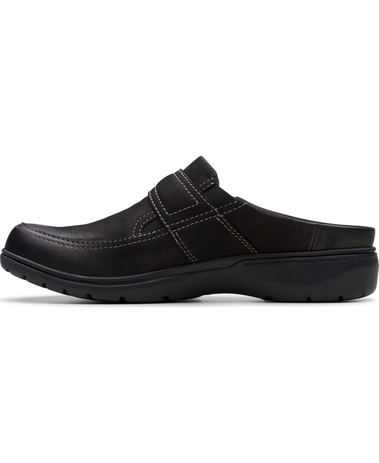 Женские сабо Clarks Carleigh Viola Round Toe Mules, цвет: Чёрный нубуковый — фото 5