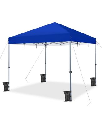 12x12 FT Pop-up Canopy One-Push-To-Lock Setup Blue