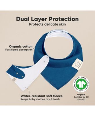 10pk Baby Bandana Bibs, Cotton Baby Drool Bibs for Baby Boy, Girl, Baby Bibs for Infant, Newborn