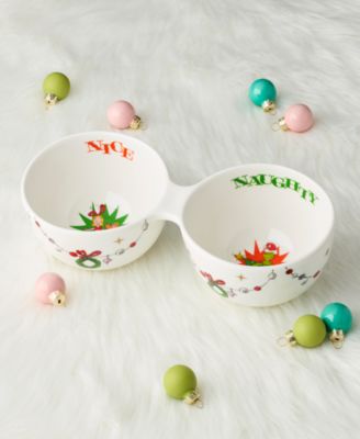 Merry Grinchmas Naughty or Nice Double Dip Bowl