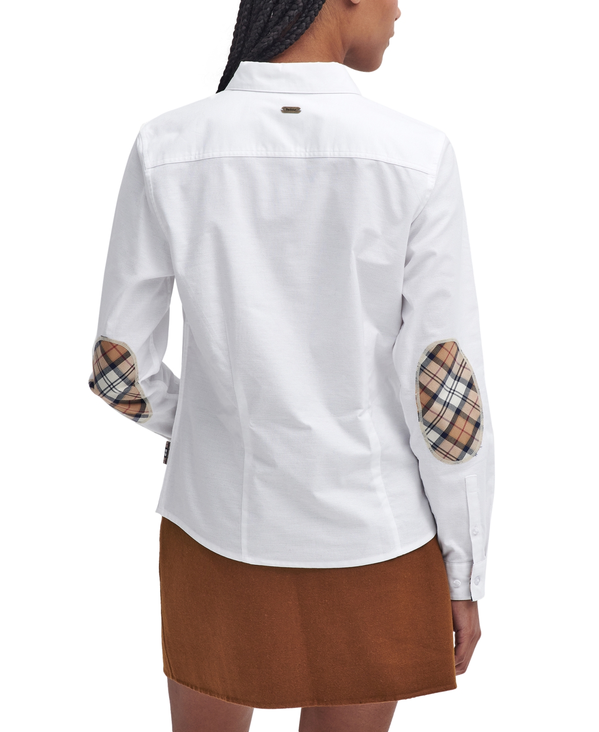Barbour Women's Tartan Lined Button-front Shirt In White