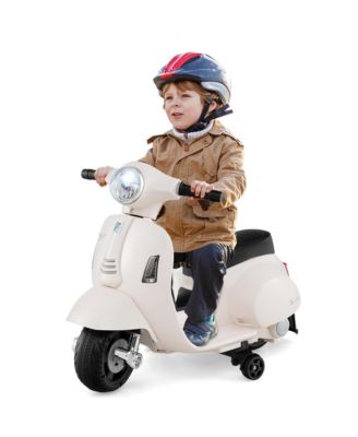 Kids Ride on Motorcycle w/ Training Wheels Headlight Horn 6V Battery