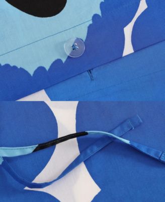 Unikko Cotton Percale 3-Pc. Duvet Cover Set, Full/Queen