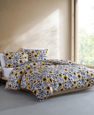 Mykero Cotton Percale 3-Pc. Duvet Cover Set, King