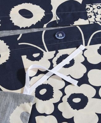 Unikko Kollaasi Cotton 3-Pc. Duvet Cover Set, Full/Queen