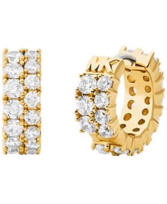 Cubic Zirconia Huggie Earrings