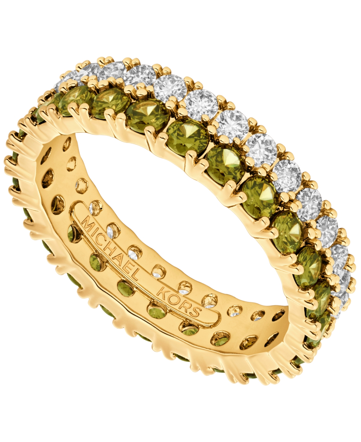 Michael Kors Gold-tone Tennis Sized Ring In Gold
