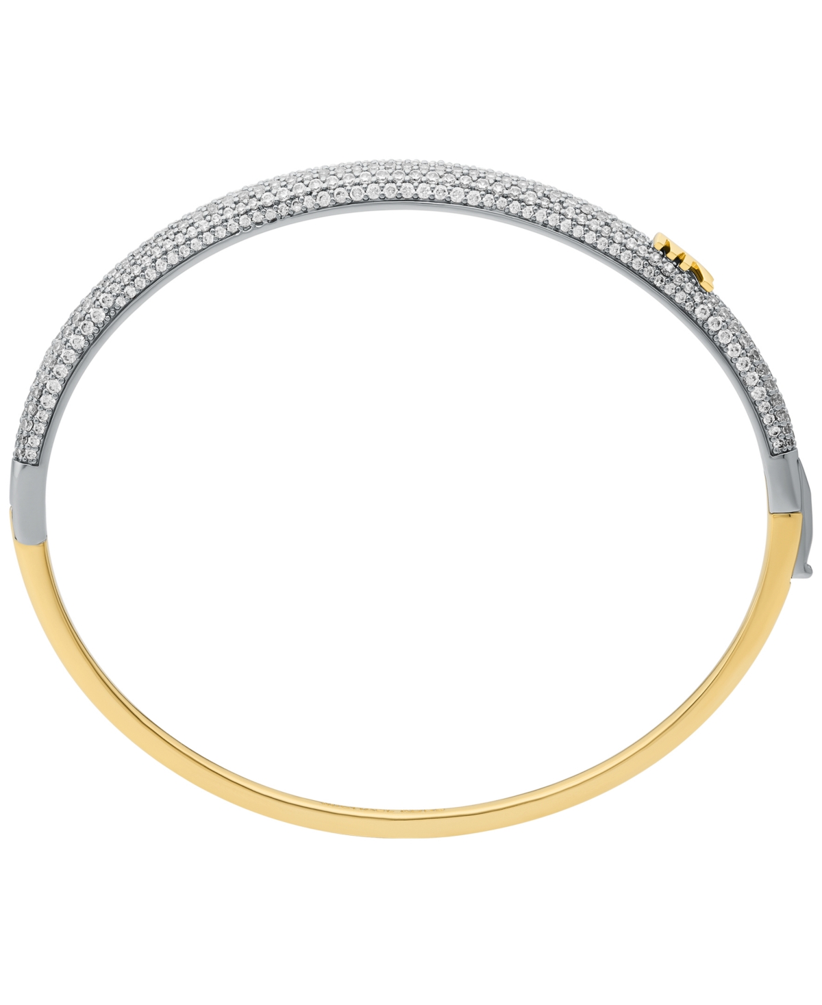 Michael Kors Cubic Zirconia Bangle Bracelet In Gold