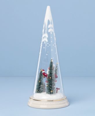 Merry & Magical Light-Up Santa with Lantern Figurine