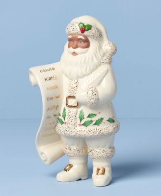 2025 African American Santa with List Figurine
