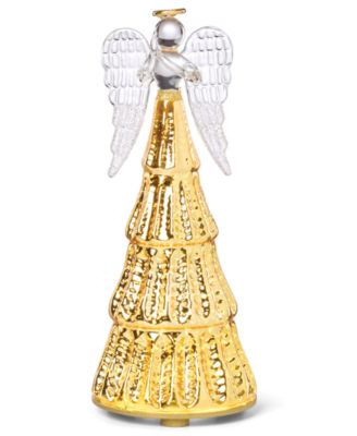 Radiant Light Lit Glass Angel Figurine