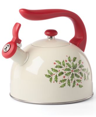 Holiday Metal Tea Kettle