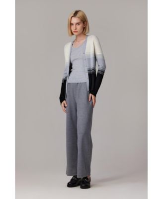 Women's Lurex Wool Cardigan | Metallic Button Up V Neck Sweater | Ultra Soft Ribbed Shimmer Knit | Machine Washable Cardigan Sweaters