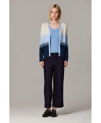 Women's Lurex Wool Cardigan | Metallic Button Up V Neck Sweater | Ultra Soft Ribbed Shimmer Knit | Machine Washable Cardigan Sweaters