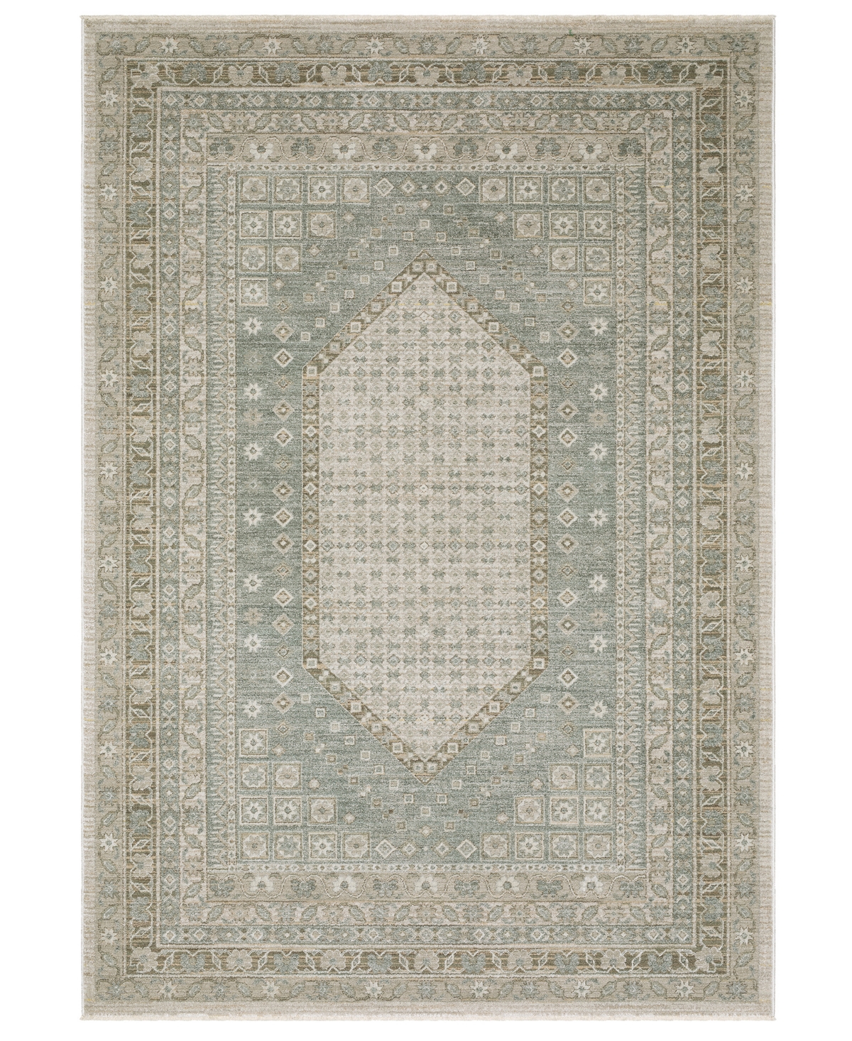 Oriental Weavers Keaton Kea08 2'3"x7'6" Runner Area Rug In Gray
