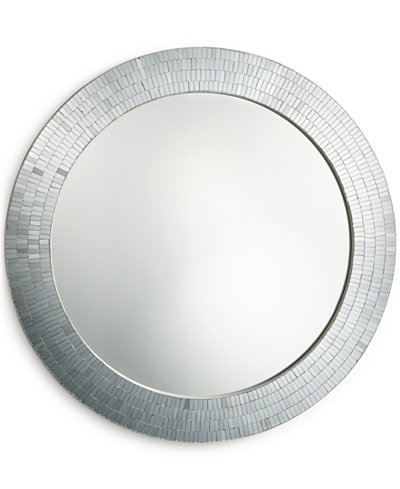 Home Design Studio Round Mosaic Mirror, Only at Macy's