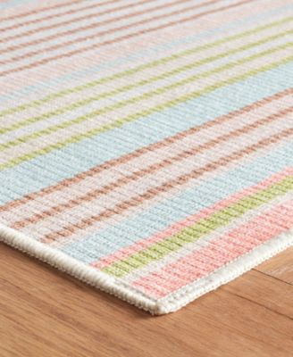 Ana Ticking Machine Washable DA2030 5'x8' Area Rug