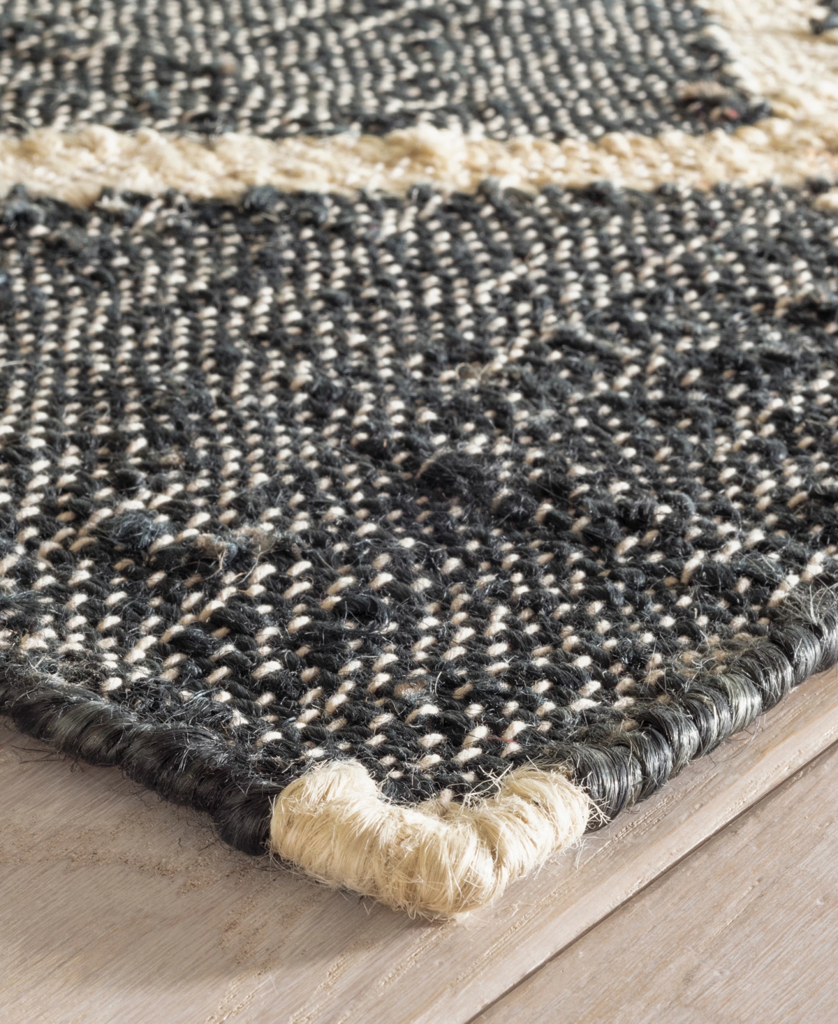 Dash And Albert Rugs By Annie Selke Kali Handwoven Da1922 3'x5' Area Rug In Black