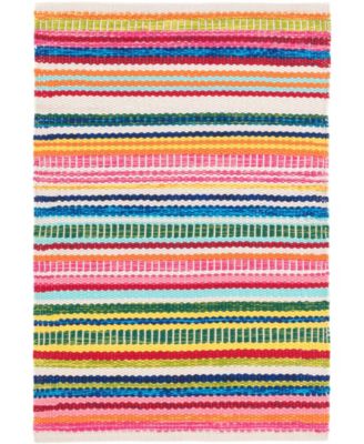 Bright Stripe Indoor/Outdoor DA1087 2'6''x8' Runner Area Rug