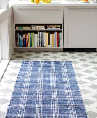 Denim Plaid DA515 3'x5' Area Rug