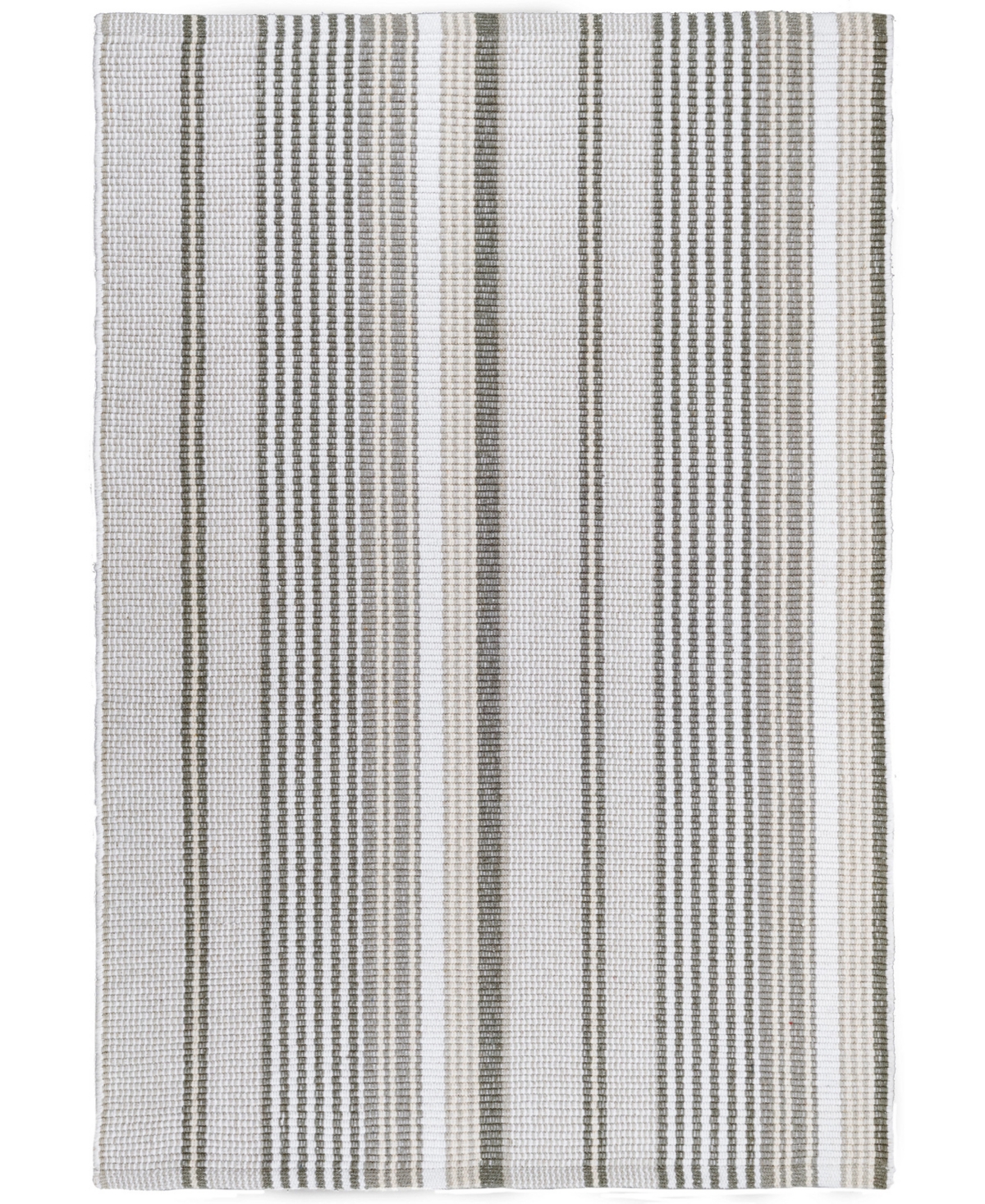 Dash And Albert Rugs By Annie Selke Gradation Ticking Indoor/outdoor Da169 3'x5' Area Rug In Gray