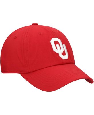 Men's Crimson Oklahoma Sooners Staple Adjustable Hat