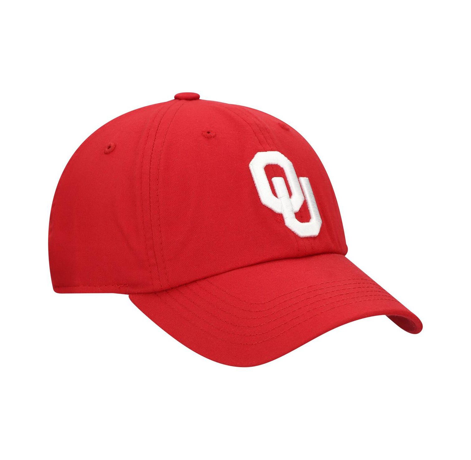 Men's Crimson Oklahoma Sooners Staple Adjustable Hat