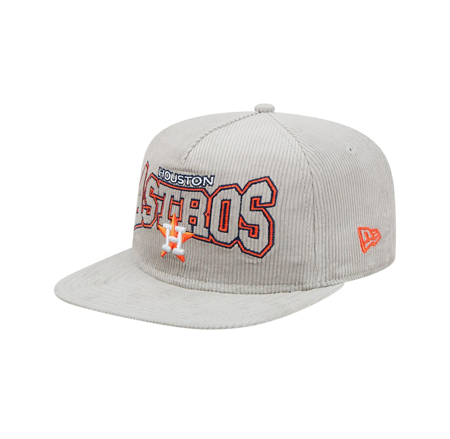 Men's Gray Houston Astros Corduroy Golfer Snapback Hat