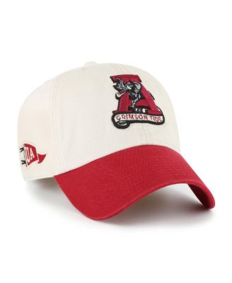 '47 Brand - Men's Cream Alabama Crimson Tide Grand Stand Clean Up Adjustable Hat