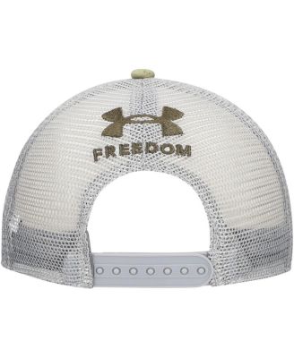 Men's Camo Auburn Tigers Freedom Collection Blitzing Performance Trucker Hat