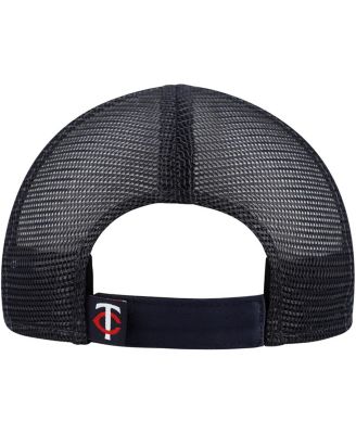 Toddler White/Navy Minnesota Twins Painted A-Frame 9FORTY Trucker Adjustable Hat