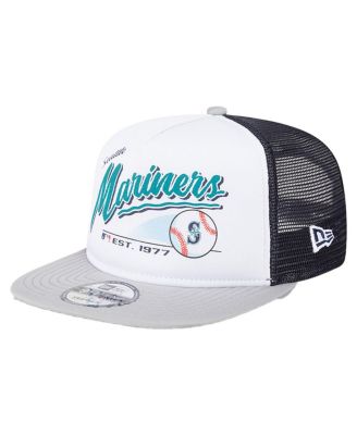 New Era - Big Boys and Girls&nbsp;White Seattle Mariners Retro 9FIFTY Snapback Hat