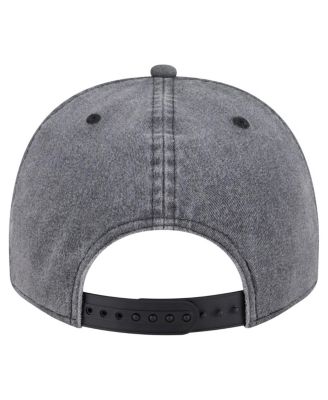 Men's Charcoal Memphis Grizzlies Throwback Washed Pre-Curved 9FIFTY Snapback Hat