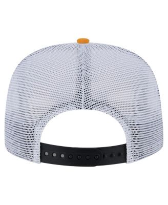 Men's&nbsp;Black/Gold Pittsburgh Penguins Throwback V-Dye Adjustable Golfer Hat