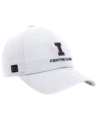 Nike - Men's White Illinois Fighting Illini 2025 On-Field Club Adjustable Hat