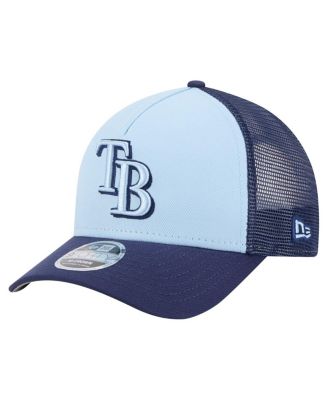 Men's Light Blue/Navy Tampa Bay Rays 2-Tone Color Pack 9FORTY M-Crown A-Frame Adjustable Hat