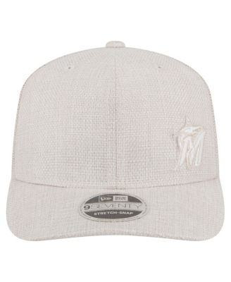 Men's Light Beige Miami Marlins Flawless 9SEVENTY Stretch-Snap Hat