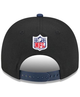 Big Boys and Girls Black/College Navy Seattle Seahawks 2025 NFL Draft A-Frame 9FIFTY Snapback Hat