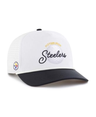 '47 Brand - Men's White/Black Pittsburgh Steelers Gimmie Golf Hitch Rope Adjustable Hat