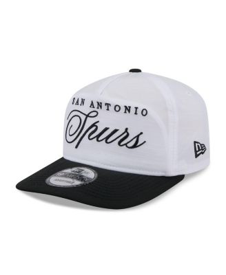 Men's White/Black San Antonio Spurs 2025 NBA Draft On-Stage Nylon 19TWENTY Adjustable Hat