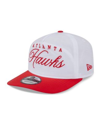 Men's White/Red Atlanta Hawks 2025 NBA Draft On-Stage Nylon 19TWENTY Adjustable Hat