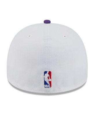 Men's White/Purple Los Angeles Lakers 2025 NBA Draft A-Frame 59FIFTY Fitted Hat